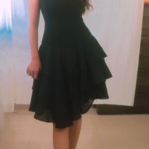 Black short hot dress