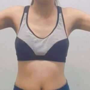 gym black workout bra